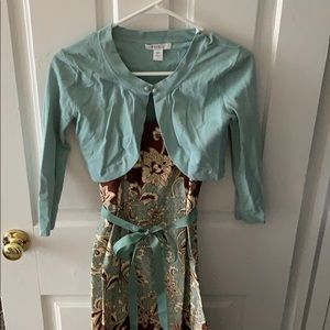 Dress Barn Petite Summer Dress with Sweater